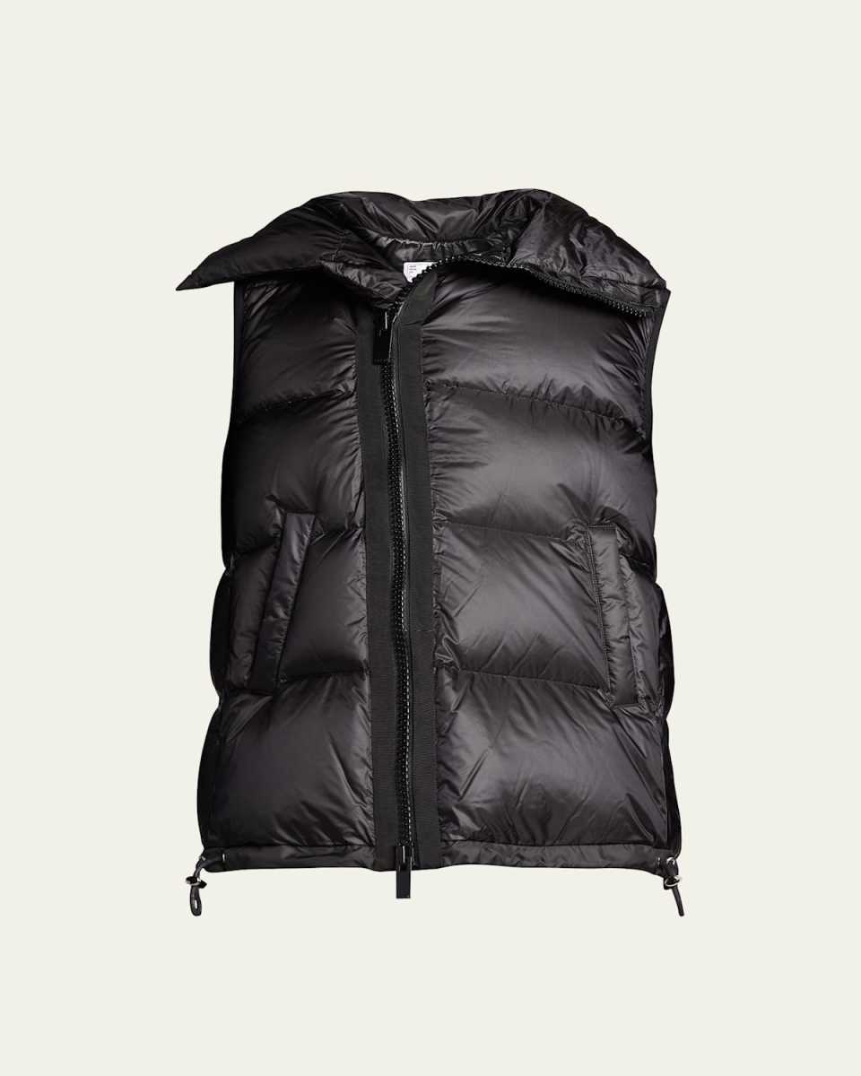 Asymmetric Zipper Puffer Vest